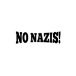 '' Nie nazistów '' sylwetka wektor