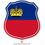 Simbolo della bandiera dello stemma del Liechtenstein