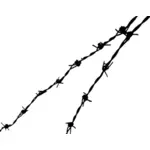 Barbed wire vector image