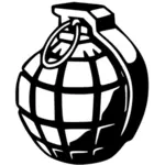 Hand grenade vector clip art