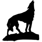 Wolf-Vektor-silhouette