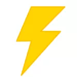 Lightning symbol vector image