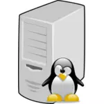 Linux server vektorbild