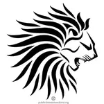 Graphiques de Lion emblème