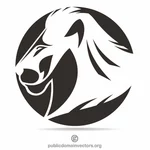 Löwen-Logo eine Farbe