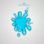 Liquid splash vector