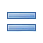 Blauwe '' gelijken '' pictogram