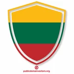 Herb z litewską flagą