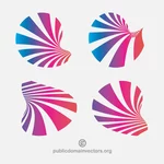 Elementos de diseño de logotipos clip art