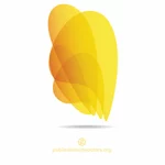 Żółty, abstrakcyjny element graficzny