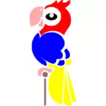 एक एक प्रकार का तोता के कार्टून छवि