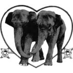Elefantes amante