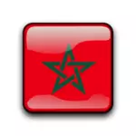 Кнопка флага вектор Марокко