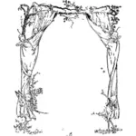 Magical forest frame