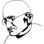 Retrato de Mahatma Gandhi