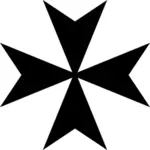 Grafika wektorowa z krzyża maltańskiego