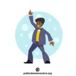 Muž tančí diskotéku