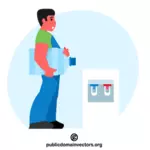 Water dispenser keg