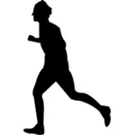 Runner silhouette