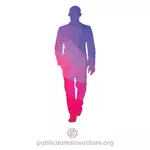 Silhouet van een man vector afbeelding