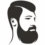 Бородатый человек клип арт-графики