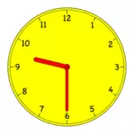 Illustrazione vettoriale orologio analogico