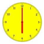 Graphiques de vecteur horloge analogique