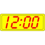 Imagem de vetor de visor de relógio digital