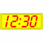Digital klokke displayet vector illustrasjon