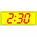 Digital klocka display vektorbild