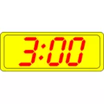Digital klokke displayet vector illustrasjon