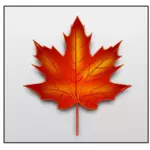 Brun maple leaf vektorbild