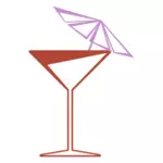 Martini-Glas-Vektor-ClipArt-Grafik
