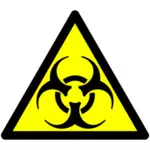 Biohazard vector signal d'avertissement