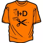 नारंगी टी शर्ट