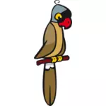 Mascarin papoušek vektorový obrázek