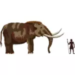 Mastodon ve adam