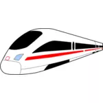 Pociąg Intercity express wektorowa