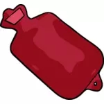 लाल गर्म पानी की बोतल