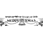 Feliz Navidad banner vector imagen prediseñada