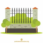 Barriera di recinzione metallica