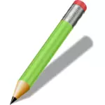 Seni klip tajam hijau pensil vektor