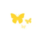 Vektorgrafik med fjärilar