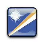 Îles Marshall drapeau vectoriel