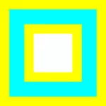 Vector cuadrado azul y amarillo de la imagen