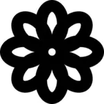 Schwarz / weiß Blume