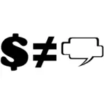 Penger symbol vector illustrasjon