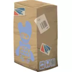 Vektor menggambar carton box Penyimpanan