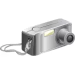Vektor ClipArt-bilder av gamla digitalkamera med bärrem