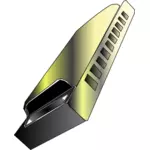 Image vectorielle d'accordéon de la bouche